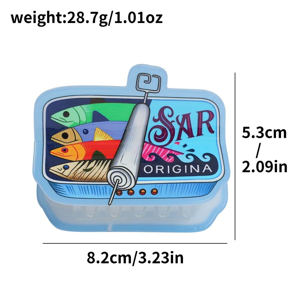 Cartoon Anime Sardine Hair Claw Acrylic Shark Hair Clip Novelty Fish Hairpin