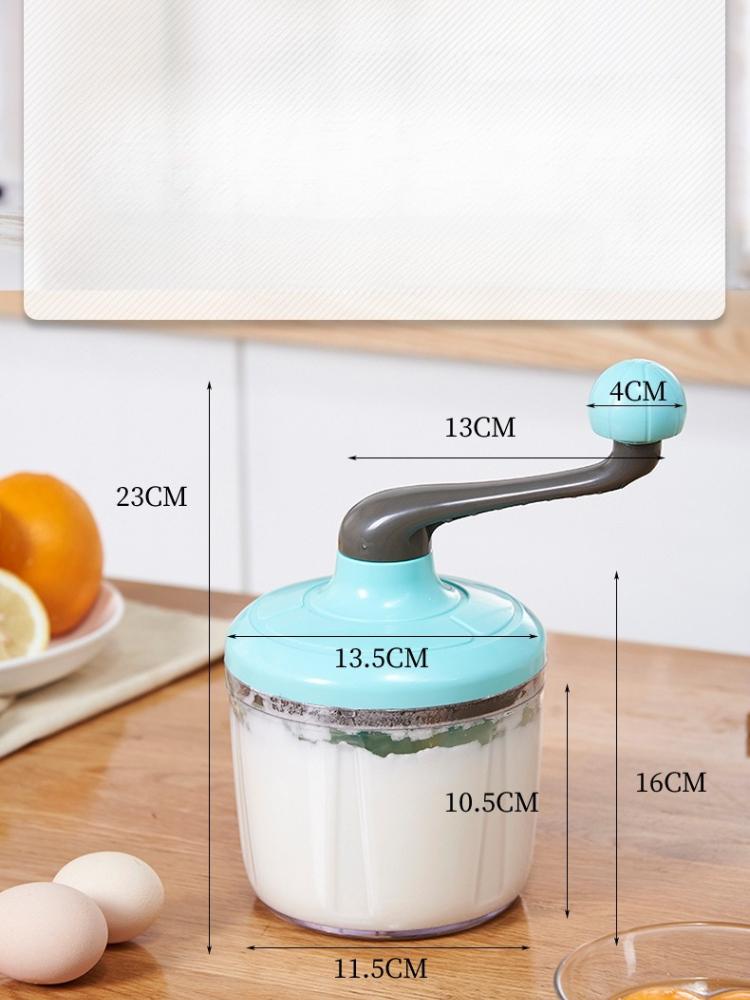 Manual Eggs Beater Practical Kitchen Tool Whisk Milk Frother Handheld Egg Mixer Hand Cranked To Beat Egg Whites Baking Tool