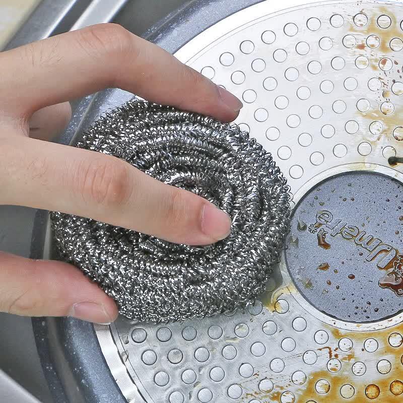 Miaojie Large Steel Wool Scrubber Set