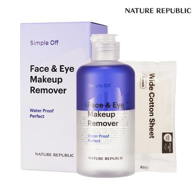 Nature Republic Simple Off Ντεμακιγιάζ Προσώπου & Ματιών Αδιάβροχο Τέλειο Ειδικό Σετ, 240ml, 1 τεμάχιο