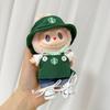 For Labubu V1 V2 V3 Doll Clothing Fashion Overalls Bib Hat T-Shirt Shorts Shoes Set Kawaii Coffee Working Clothes Accessories