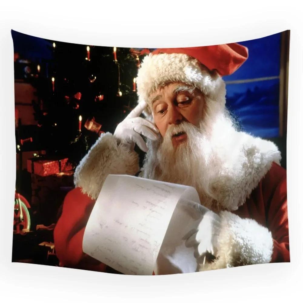 Christmas Gift Santa Claus Tapestry Living Room Sofa Home Decoration