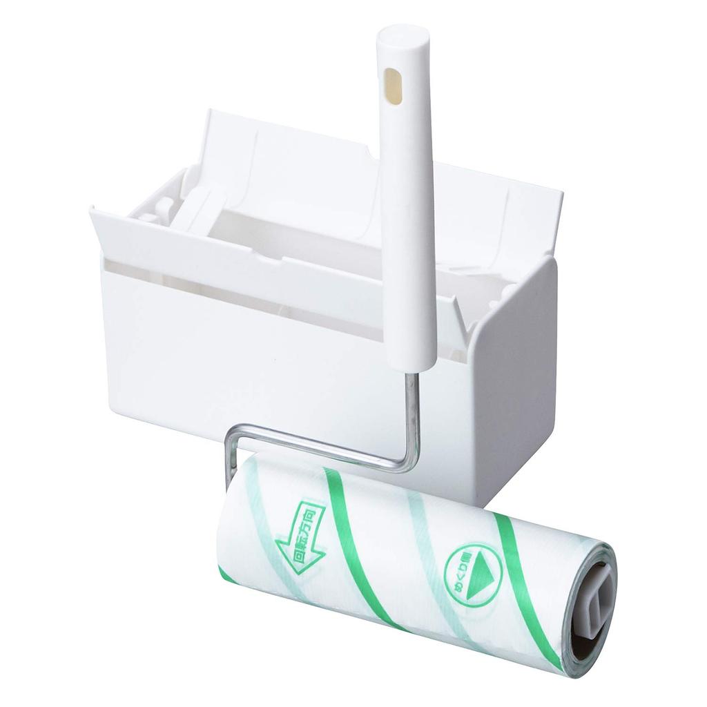 LEC Gekiochikun Handy Sticky Cleaner Standing Case Hybrid Adhesive Carpet White (Quick Open/Close Included), Cleaner, Manual,