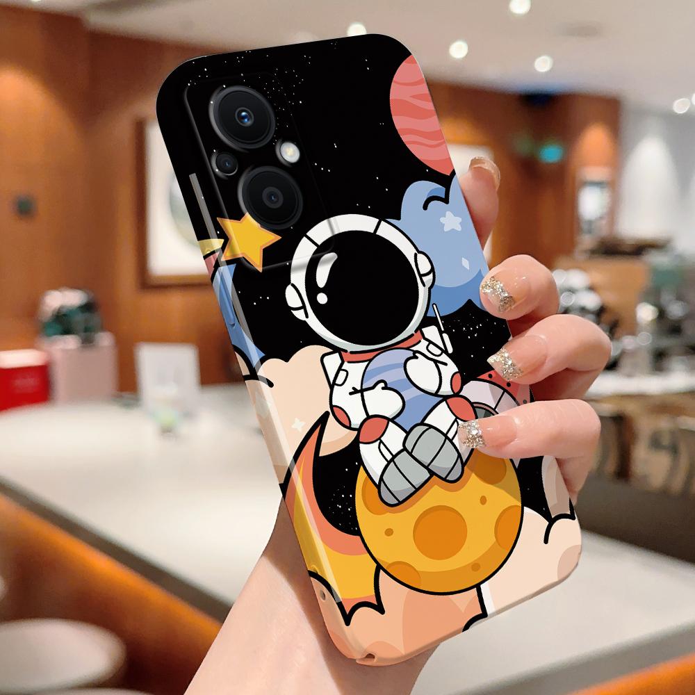 All-inclusive Film Handyhülle Cartoon Mode Design Hartschale Vollabdeckung Kameraschutzhülle für OPPO A60 A96 Reno12 Realme C53 C75