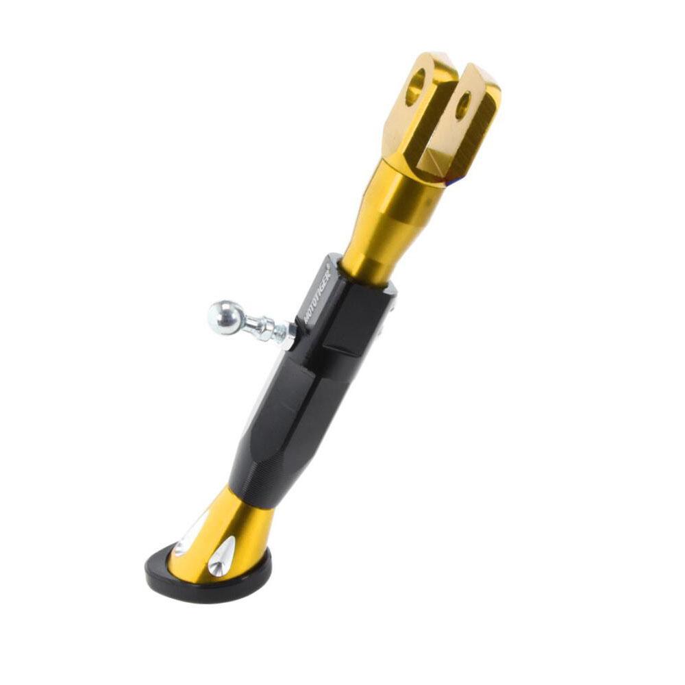 Motorcycle Kickstand 22-25CM Height Adjustable Motor Scooter Modified Foot Bracket CNC Aluminum Alloy Side Stand