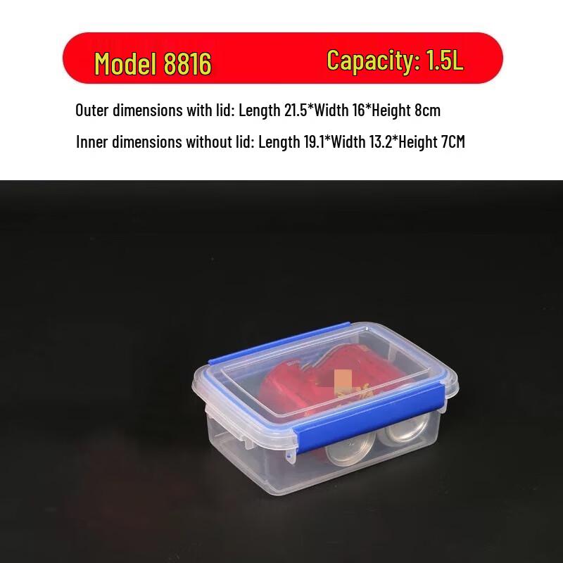 Sealed Transparent Plastic Food Storage Container Set
