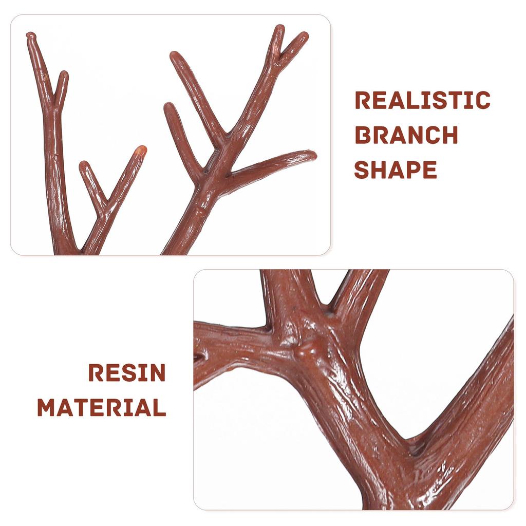 10Pcs Artificial Dried Antler Branches Plastic Simulation Tree Twigs DIY Vase Filling Decorative Plant Stems Fake Branches