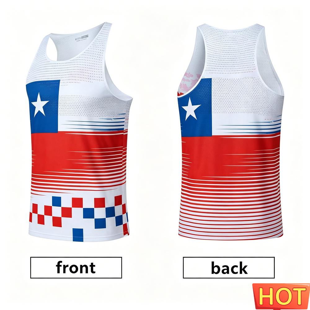 Men s Running Vest Gradient Marathon Tank Top Striped Mesh Breathable Men s Sleeveless T-shirt Tank Tops S