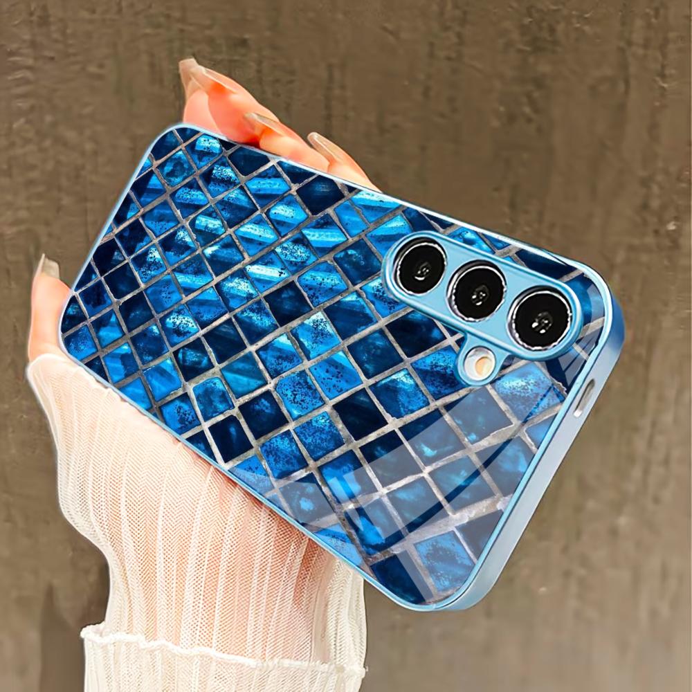 Hibiscus pattern PhoneCase for Samsung Galaxy S26 S25 S24 S23 S22 FE Ultra Plus Built-in glass feel bare machine Men Business