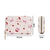 New Cherry Short Wallet PU Leather Large Capacity Cherry Bow Card Bag Lightweight Bowknot Card Bags Gril