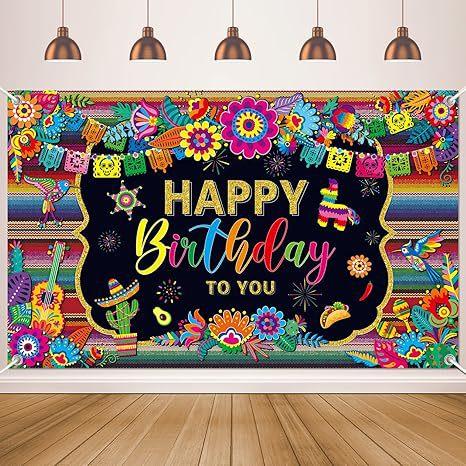 May 5th Photography Background Festive Carnival Themed Birthday Party Background Cloth 95*75cm