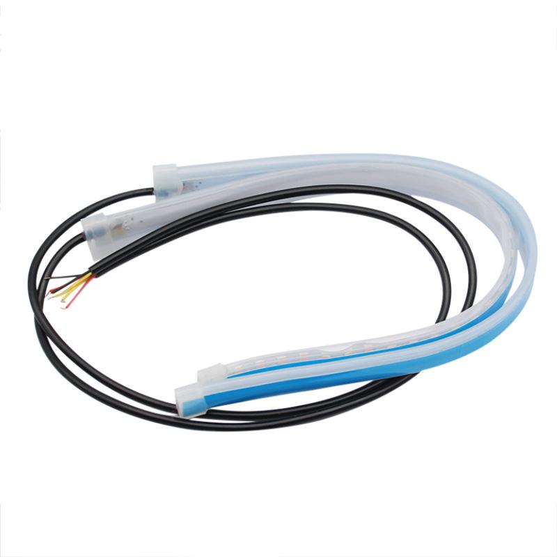 1Pcs Led Tagfahrlicht Externe Ultra-Dünne Lichtleiter Streifen Dual Farbe