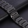 European & American Style Men's Titanium Steel Magnetic Therapy Bracelet - Pure Black with Dominant Magnet Stones