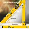 800mm Feine Fräsboden Nivellierinstrument Hochpräzise Magnetische Mehrwinkel-Aluminiumlegierungs-Wasserwaage Messlineal