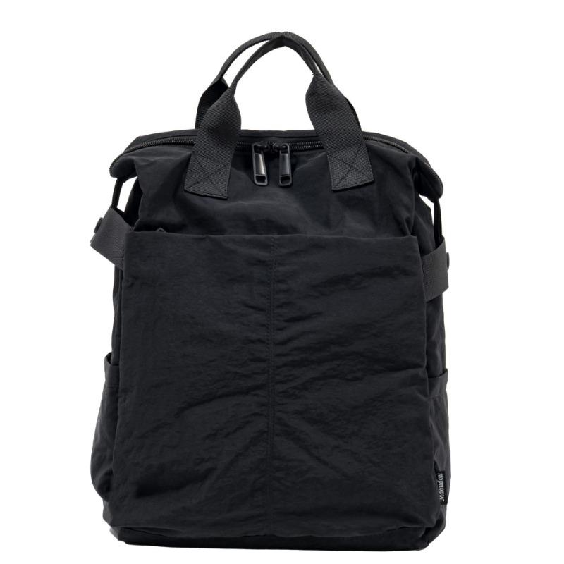 New large-capacity simple retro nylon backpack women's simple casual mailman bag male college student shoulder