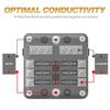 6 Way Fuse Box Block Holder LED Indicator + Sticker For Car Bus Boat Marine