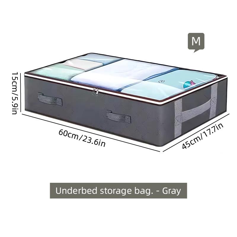 Large Capacity Foldable Storage Bag for Quilts and Clothing - Dustproof & Moisture-Proof