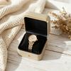With Watch Pillow Watch Holder Box Gold Trim Gift Packaging Case Luxury Jewelry Organizer  Bracelet
