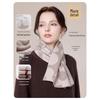 JIUMU Women's Pure Cashmere Cross Neck Scarf