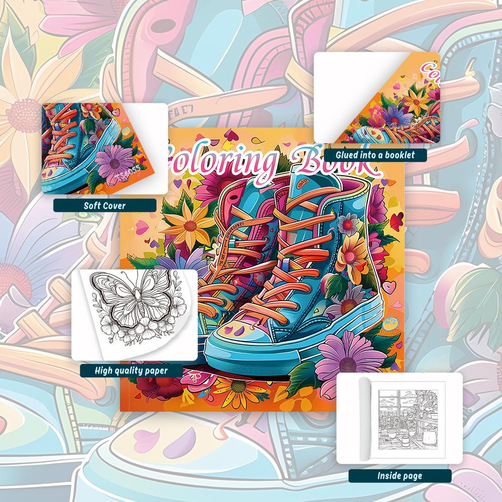 Coloring book, 30 different styles of patterns, suitable for adults to relax and de-stress, Valentine's Day, Easter holiday gift