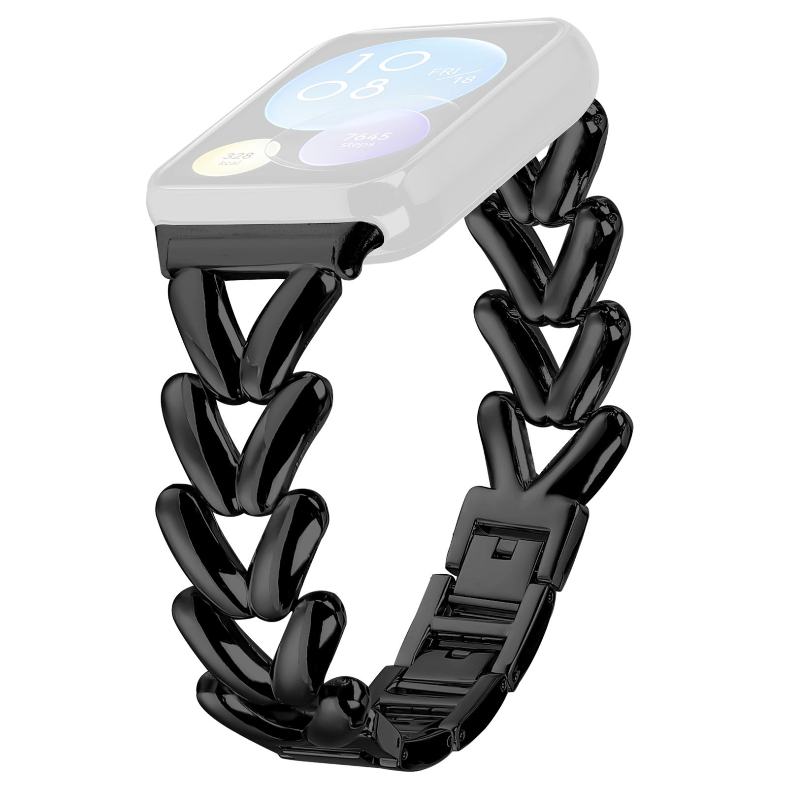 

Ремешок для часов из цинкового сплава для Xiaomi Smart Band 8 Pro, плетеный металлический ремешок для часов, замена Black