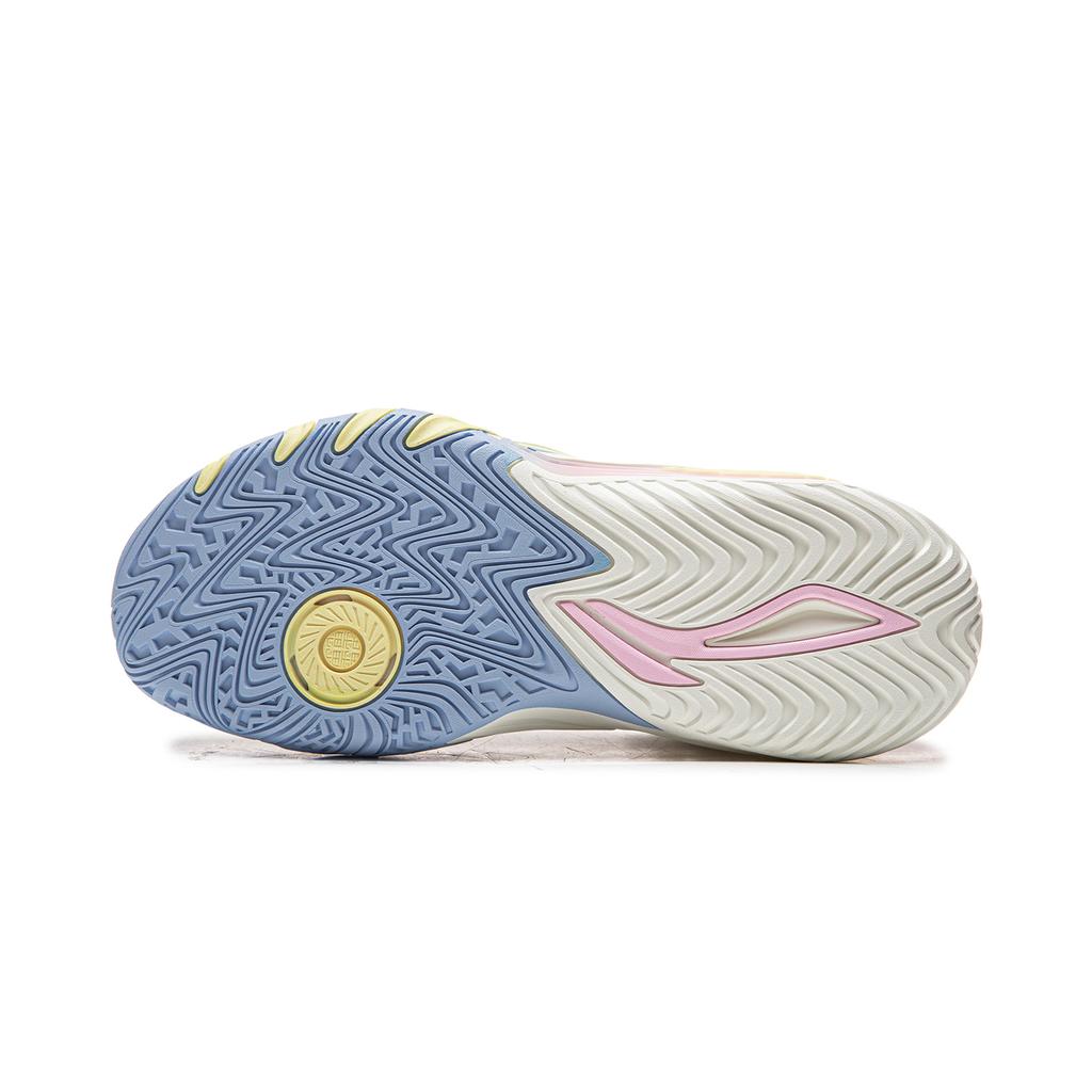 Li Ning Atmungsaktive Dämpfung Niedrige Basketballschuhe Herren Elfenbein ABFW011-3