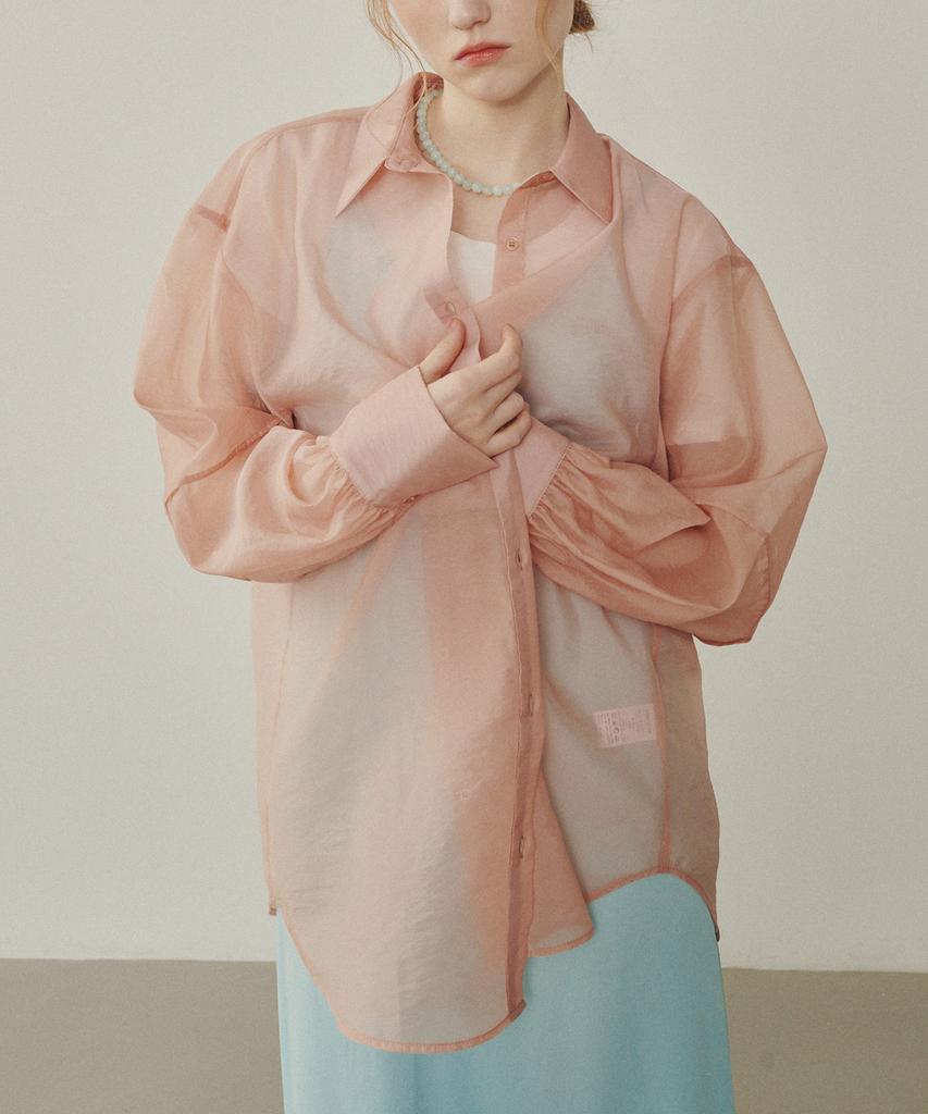 MELLY&ROSE Organza See-Through Shirt (314807)