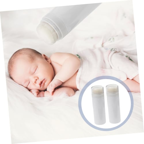 WATIIFUFU 2-Piece Infant Talcum Powder Bottle with Puff, Home Use Baby Powder Case, Large Capacity, Smooth Dispensing Design