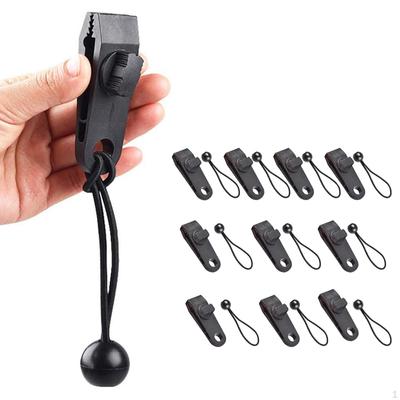 10 Sets Sturdy Tarp Clips Lock Grip, Tent Cover Canopy Awnings Clamp Tie Downs Ball Cord Canvas