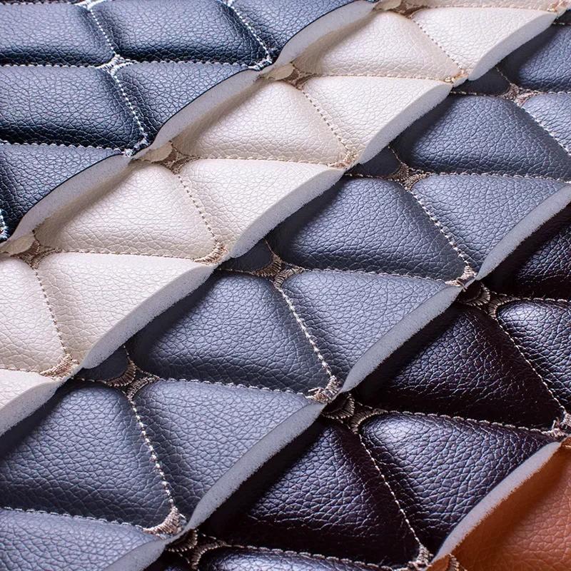 Pelle PU con Imbottitura in Spugna Rotolo da 1M Tessuto per Rivestimenti Trapuntato per Tappetini Auto Fai-da-te, Divani, Mobili e Decorazioni per Ambienti