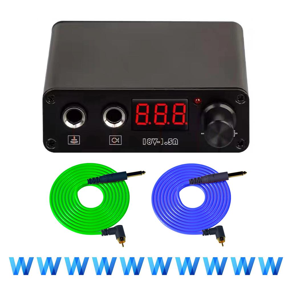 Tattoo Machine Power Hook Line Combination Screen Numerical Control Portable Mini Tattoo Power Transformer Set