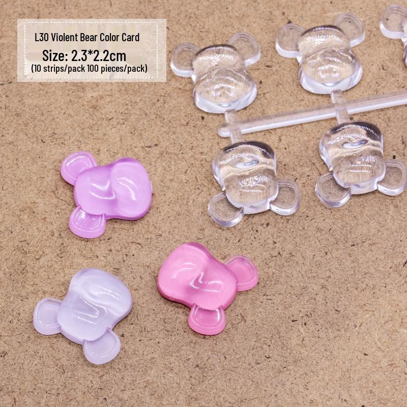 Brutal Bear 3D Nail Art Palette - Square Color Display Cards