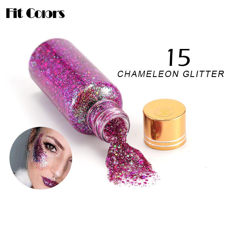 Fit Colors Chameleon Sequins Gel's Scales of The Mermaid Face Face Body Lip Fantasy Polarized Sequy Eyeshadow
