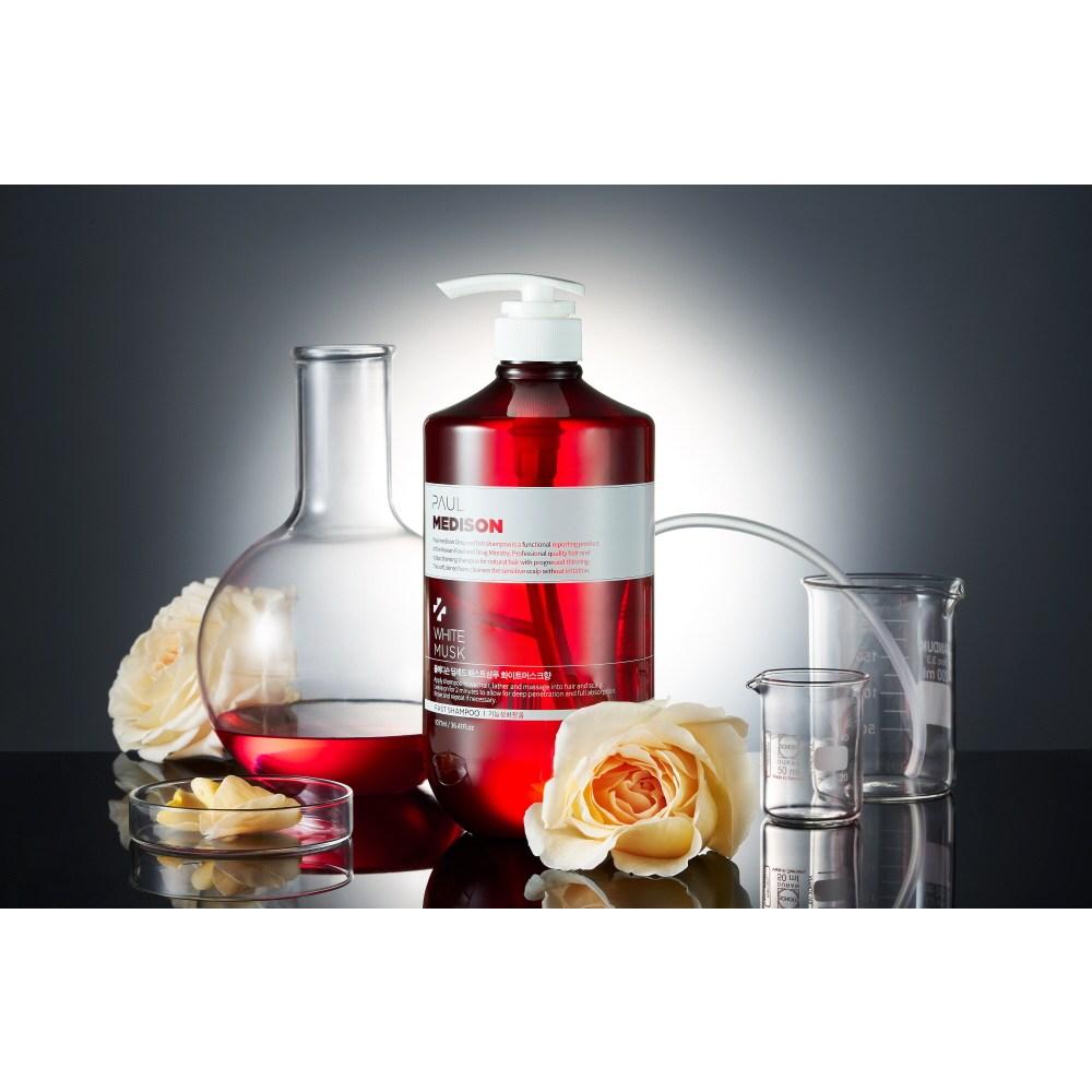 Paul Madison Deep Red Large Capacity Fast Shampoo White Musk Fragrance, 1.077L, 2 Units