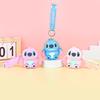 Creative Stitch Cartoon Silicone Keychain: Children's Earphone Storage Wallet & Pendant