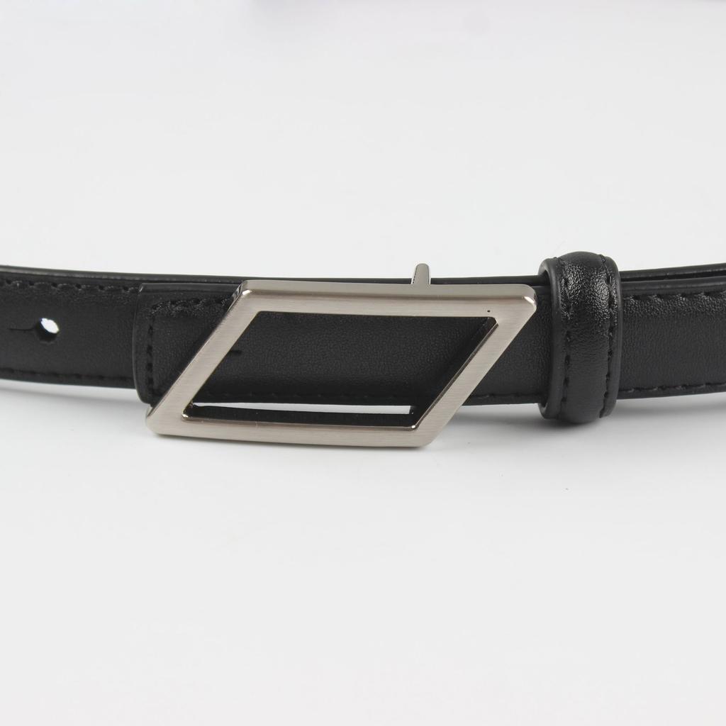 Women'S Leather Thin Belt Decorative Shirt Waist Seal With Dress Suit Waist (2Cm 8 Colors Optional)