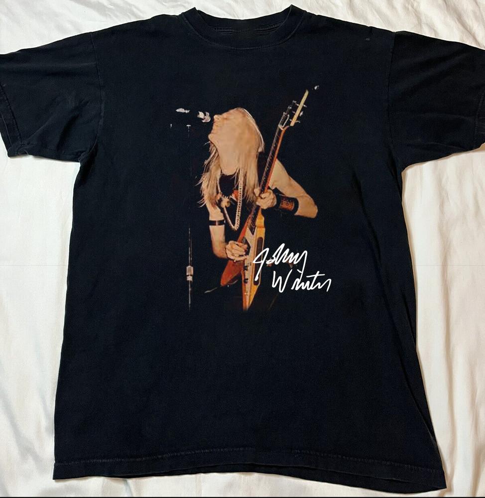 Johnny Winter Black Cotton All size S-5XL Unisex Shirt NEW HS14 Unisex T-Shirt XXXXL