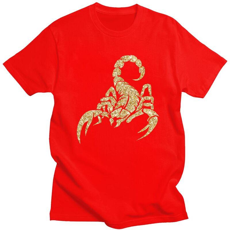 Sparkly Scorpion T Shirts 100 Cotton Tee Tops Summer Round Neck Tshirt Casual Short Sleeve Men Women Birthday Gift