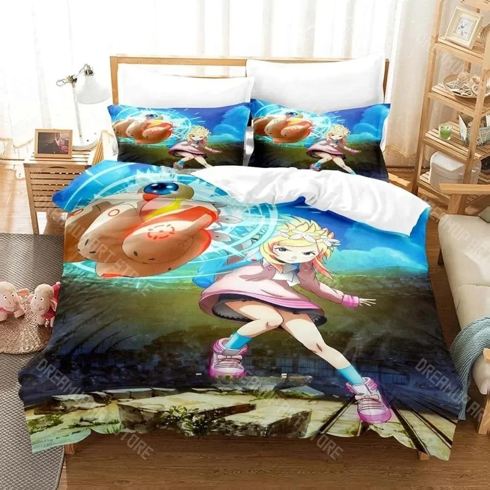 

3D Print BBKBRNK Bedding Set Single Twin Full Queen King Size Bed Set Adult Kid Bedroom Duvet cover Sets Anime Bed Sheet set EU Single 90x200cm