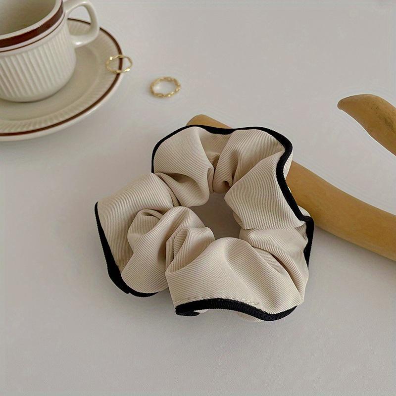 

Резинка для волос «конский хвост» Элегантные черные белые резинки для волос Молочно-кофейного цвета Толстая кишка Волосы Кольцо для волос