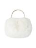 Selford Faux Fur Metal Handle Round Bag CWGB254501 IVR Women's