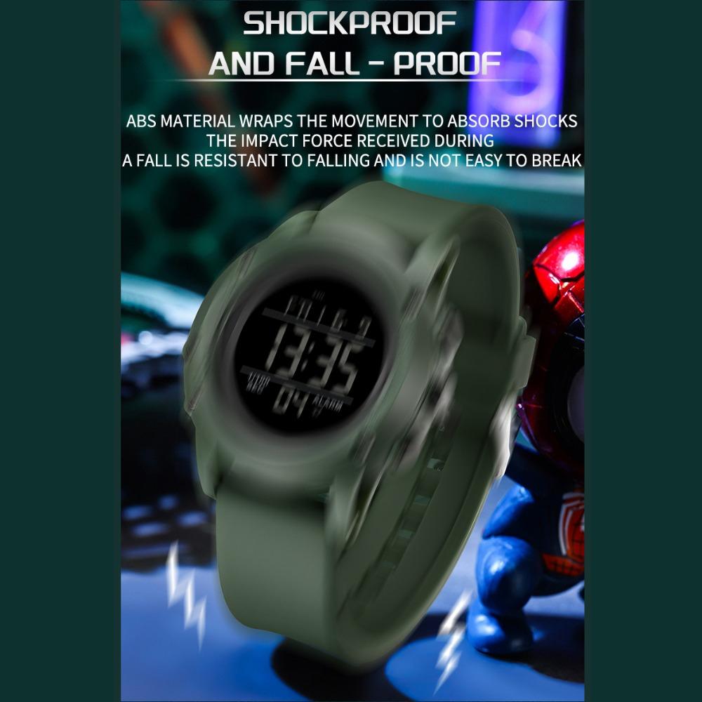 SANDA Outdoor Sports Watch LED Digital Display Electronic Watch Luminous Alarm Clock Trendy Electronic Watch