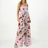 Women's Casual Loose Fit Printed Jumpsuit for Everyday Wear