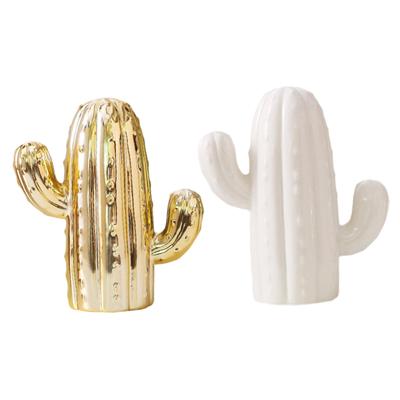 Cactus Piggy Bank Money Box Cactus Figurine for Office Living Room Children
