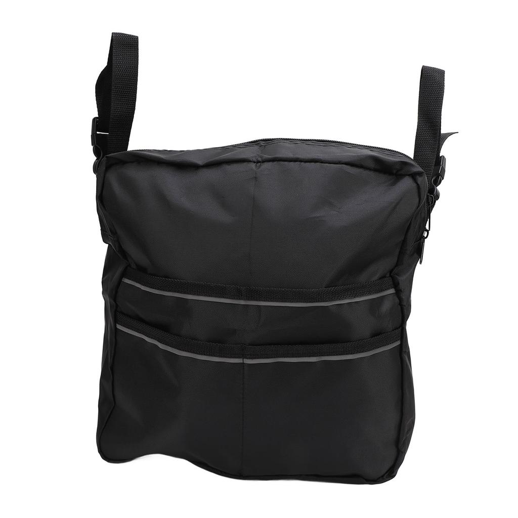 Plecak na wózek inwalidzki Tkanina Oxford Duża pojemność Wszechstronna Regulowana Torba Saszetka na wózek inwalidzki na pomoc do chodzenia Wózek rowerowy