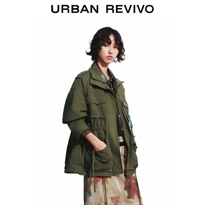 UR 2025 Women's Workwear Multi-Pocket Badge Padded Jacket