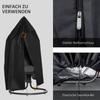 Black Hanging Chair Cover, Waterproof and Windproof, Protective Cover with Zipper, Cover for Hanging Basket, Swing Chair, Hanging Chair