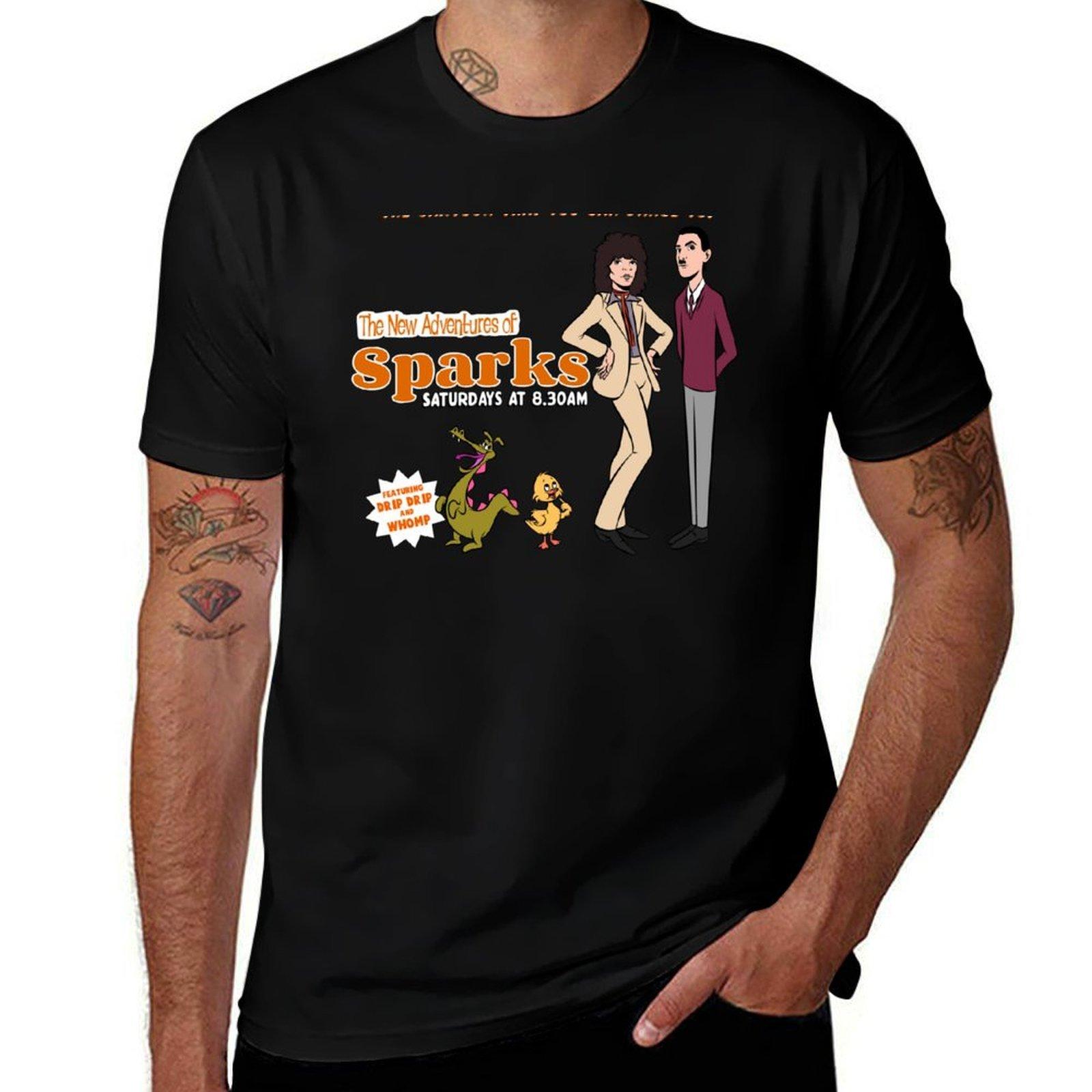 

Cartoon Spark T-Shirt t shirts for man cotton cotton t shirts high quality T-Shirt 4XL