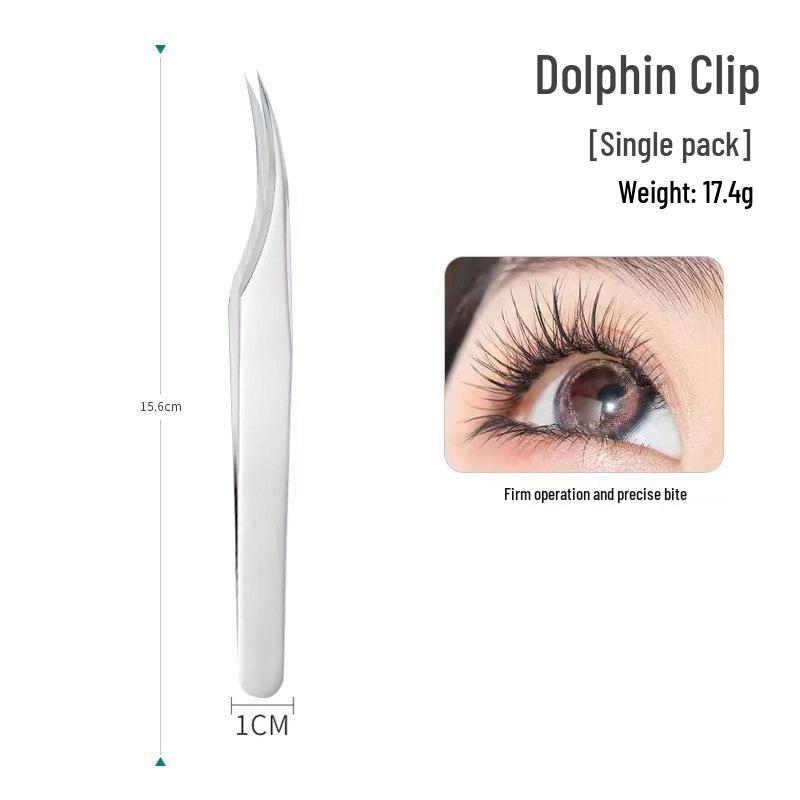 Gold Feather Eyelash Curler & Tweezers Set: Round Head Grafting Clip, Eyelash Blooming Tool for Artists