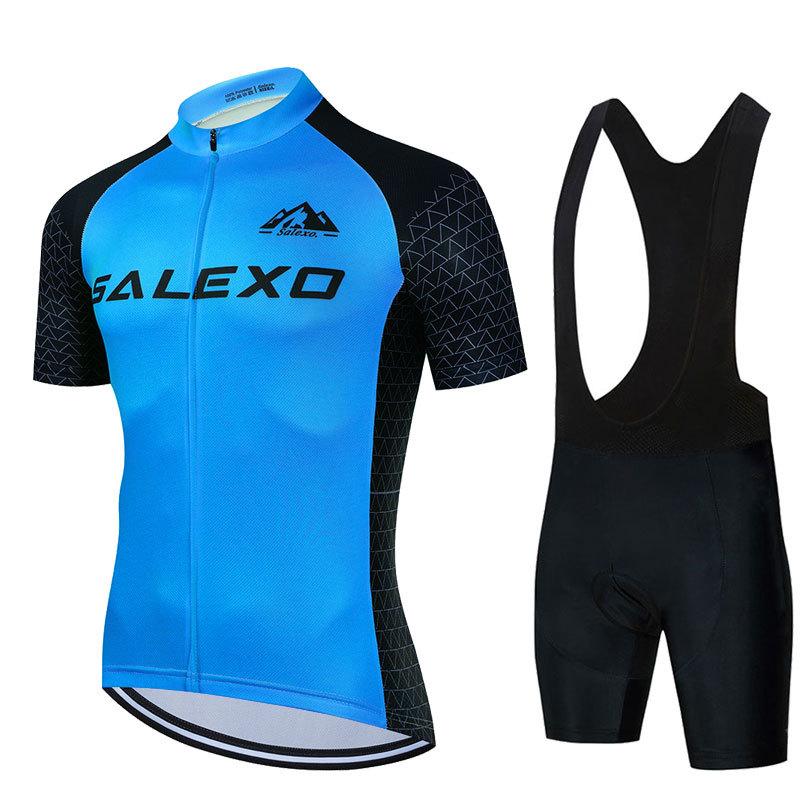 2026 Summer Sweat-absorbing Cycling Suit Men's Suit Bicycle Short-sleeved Breathable Quick-drying Mountain Bike Equipment